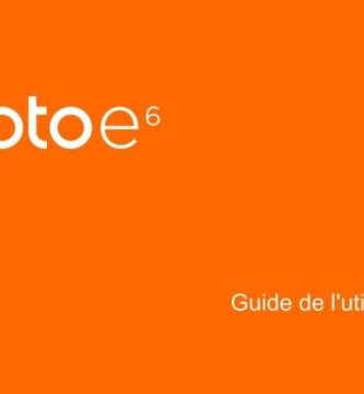 Manuel de jeu du Motorola Moto E6 en français PDF